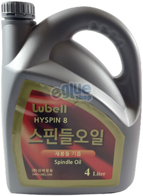 신아정유 Lubell HYSPIN 8 재봉틀기름 스핀들오일 4L, 1개
