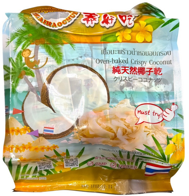 泰國金枕頭 真空急凍乾燥 酥脆口感 多種口味, 1個, 椰子脆片320g, 320