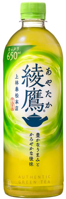 아야타카 녹차 525ml 고급 일본 수입 티 페트 음료, 650ml, 5개