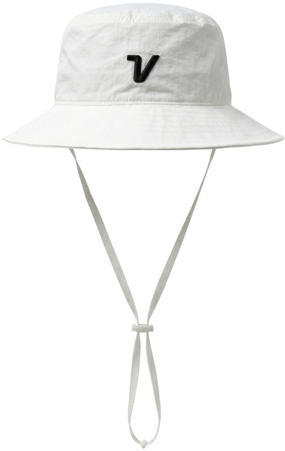 볼빅 남성 골프모자 나일론 바스락 메쉬 벙거지 탈부착 투웨이 버킷햇 턱 끈 썬캡, 1개, 화이트