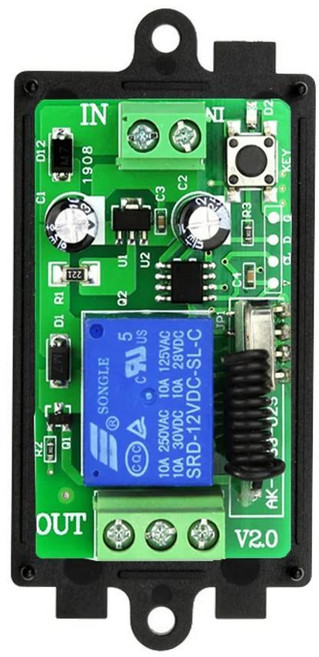 스마트 다중 채널 무선 릴레이 원격 제어 스위치 수신기 송신기, 01 433MHZ, 01 24V, 1개