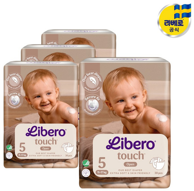 리베로 터치 기저귀 아동용, 5단계, 120매