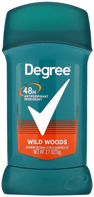 Degree 48시간 땀 억제제 데오도런트 와일드 우즈 76g(2.7oz), Degree48시간땀억제제데오도런트와일드우즈76g27o, 76g, 1개 - 쿠팡