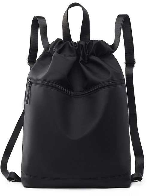 運動健身背包 防水布 韓國大容量大學生雙肩包, 1個, 黑色1824