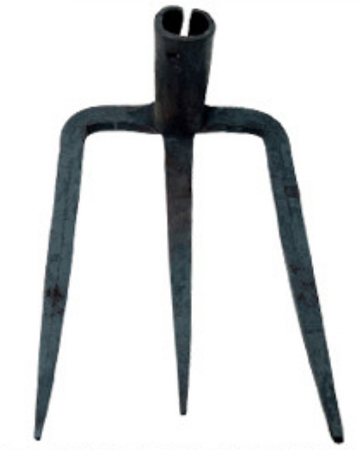 메이툴 단조 괭이날 선호미 삽괭이 당그레 고물개 홉빠 농기구, 13.단조 3발쇠스랑(국산대장간)(대), 1개