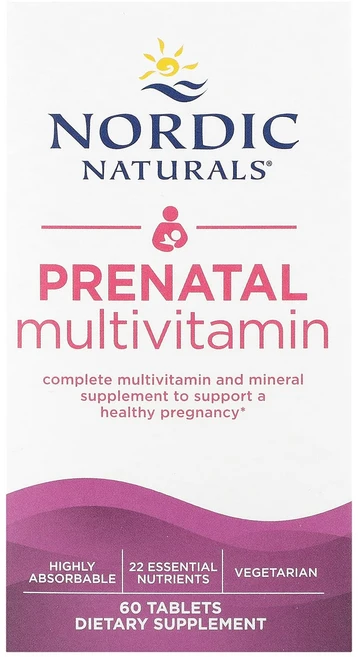 Nordic Naturals 임산부용 종합비타민 60정, NordicNaturals임산부용종합비타민60정, 1개 - 쿠팡