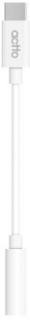 엑토 C타입 이어폰 변환 젠더 3.5mm AUXA-02, 55mm, 하얀색, 4개