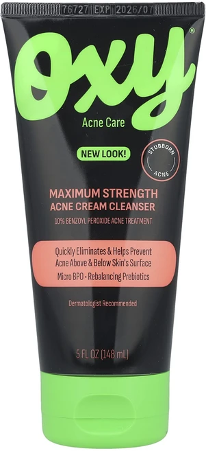 특별한효과 Oxy Skin Care 최대 강도 여드름 크림 클렌저 148ml(5fl oz) 곧일시품절됩니다, OxySkinCare최대강도여드름크림클렌저148ml5f - 쿠팡