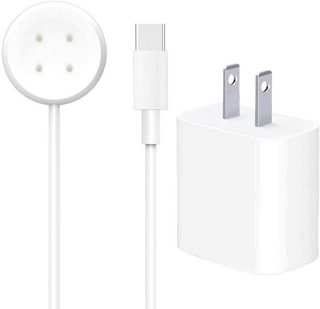 구글 픽셀 워치용 20W 구글 워치 고속 충전기 3/2 충전기 교체 Googl-e Fitbit Ace LTE Versa 4/3 Sense/Sense 2 마그네틱 충전 코드