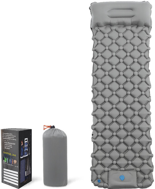 호프너 초경량 일체형 펌프 내장형 캠핑 차박 에어매트 전용 파우치, 그레이