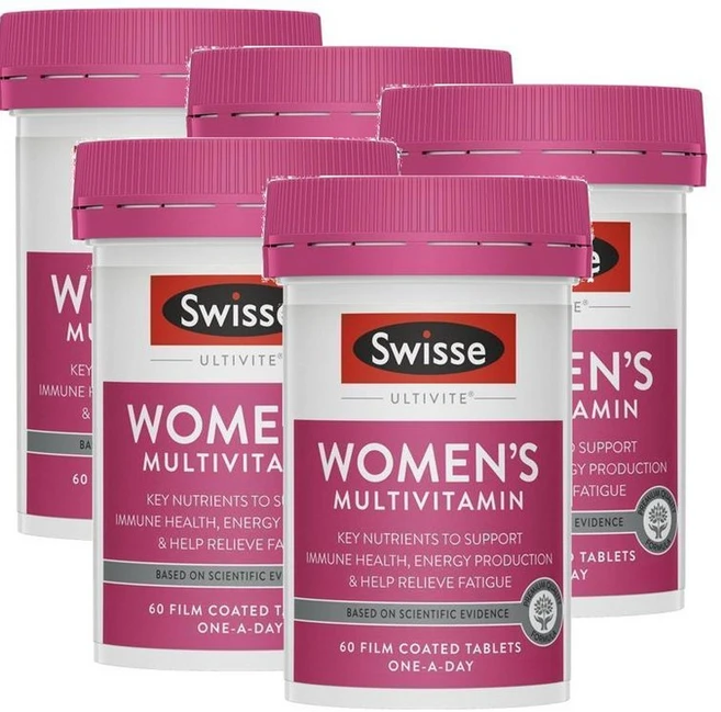 스위스 여성 멀티비타민 미네랄 원어데이 Swisse Womens Multivitamin, 60정, 5개 - 쿠팡