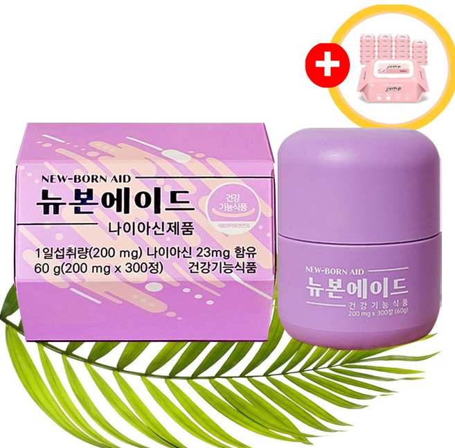 뉴본에이드 300정 자연 발효 생효소 참숯 원적외선 특허 사은품 증정, 60g, 1개