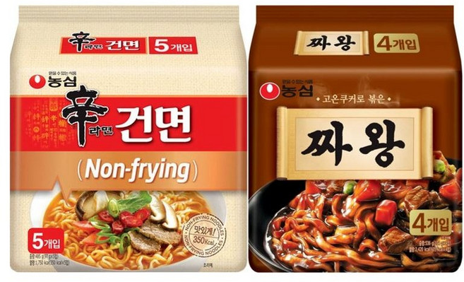 농심 신라면건면 + 짜왕 KOREAN NOODLE 번들, 1세트