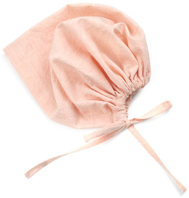 가격할인 - 핸드메이드 머리 주방 두건 - 멜란 면100 예쁜 두건 살구핑크