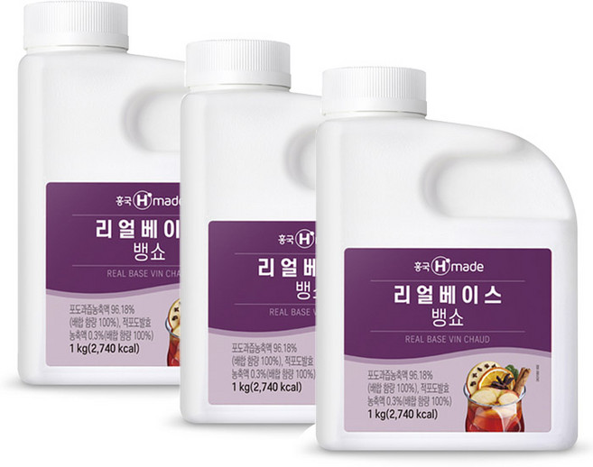 흥국 리얼베이스 뱅쇼 1kg (냉장), 3개, 3개