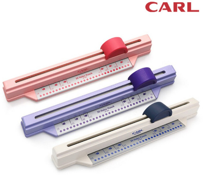 Glisser(글라이져) 30공펀치 SP-30N(슬라이더형), 1개, 퍼플