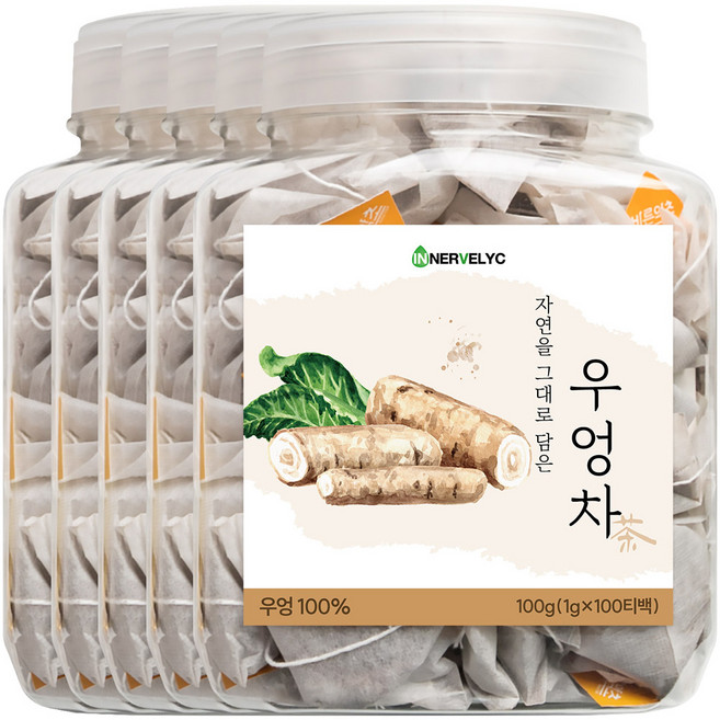 이너블릭 우엉차 1500만 티백 판매 돌파 PLA 친환경 필터, 1g, 100개입, 5개