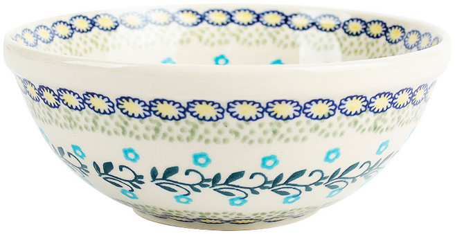 마뉴팍투라 폴란드 우동기 식기 예쁜 도자기 그릇 유니크 패턴접시, 1개, U004