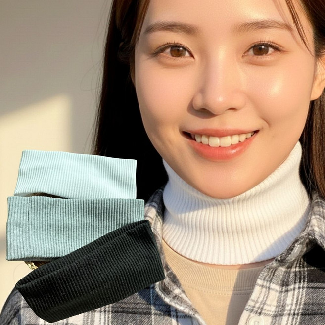 상일상회 페이크 목폴라 목가리개 목토시 공갈 목티 3장 면넥워머