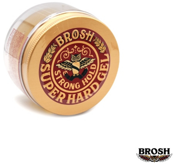 BROSH SUPER HARD GEL 極黏髮膠, 1個, 一般款200g(已換新包裝), 200g