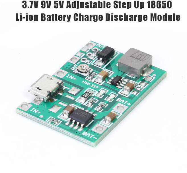 BMS보드3.7V 9V 5V 18650 리튬 이온 배터리 충전기 리포 셀 방전 모듈 밸런스가 있는 PCB BMS 보호 보드, 1개