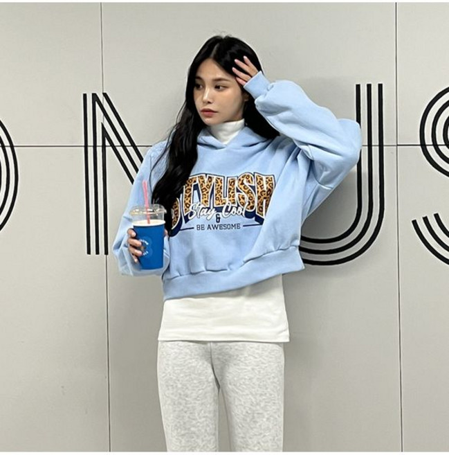 [피핀] 레오파드 양기모 후드 110892 633227