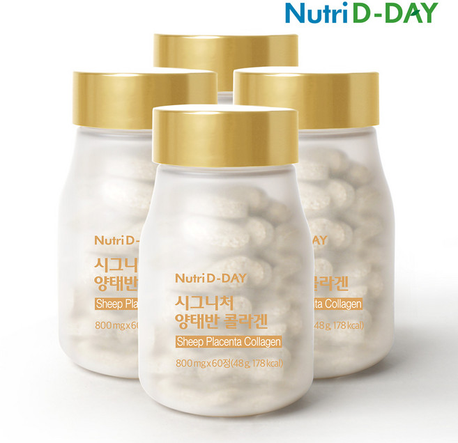 뉴트리디데이 시그니처 양태반 콜라겐 48g, 60정, 4개