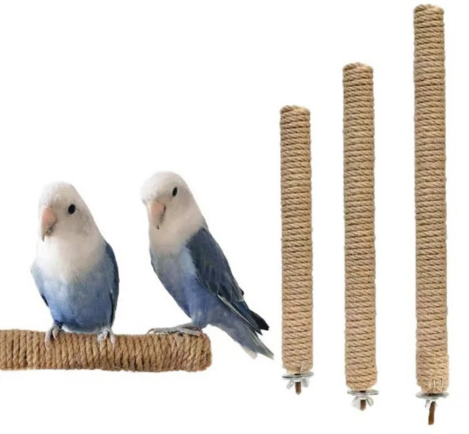 앵무새 애완 동물 스탠딩 스틱 나무 걸이 스탠드 랙 장난감 스틱 스탠드 나뭇가지 새장 바 발 연마 청소 장난감, [02] 20cm
