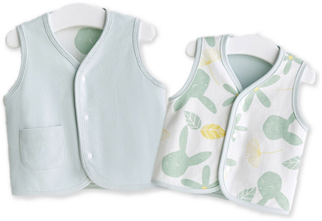 嬰兒背心可愛兔子印花 柔軟親膚 寶寶上衣