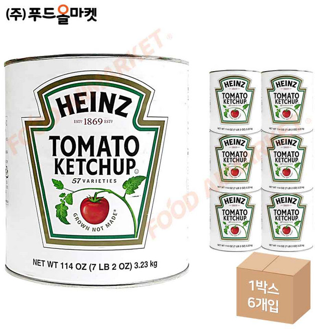 489103/ 하인즈케찹(3.23kgX6캔), 3.23kg, 6개