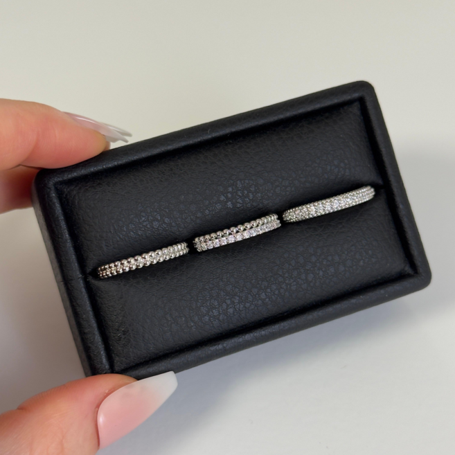 볼 라인 큐빅 가드링 레이어드 오픈링 (3type)