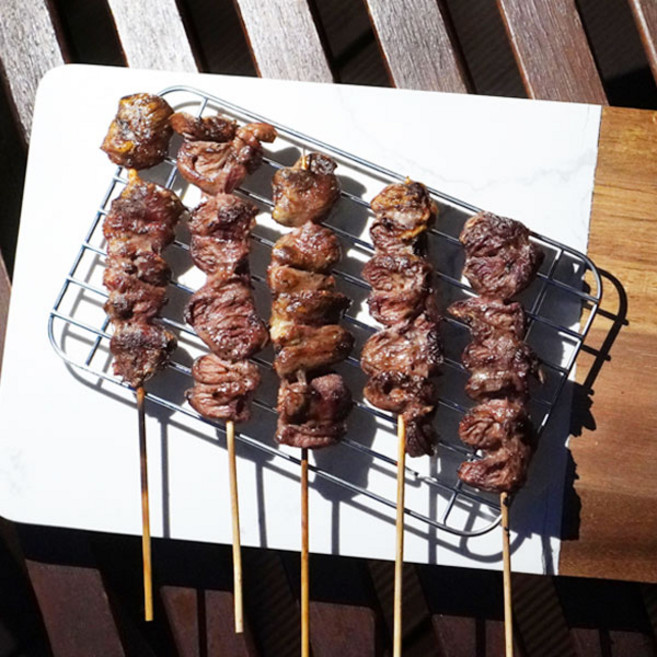 진주식품 국내산 염통꼬치 캠핑요리, 2개, 1kg