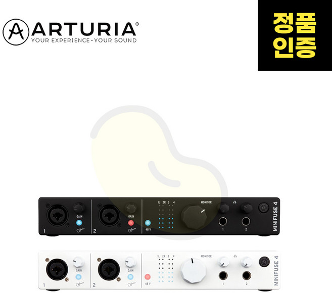 ARTURIA(아투리아) MINIFUSE4 USB 오디오 인터페이스, 블랙