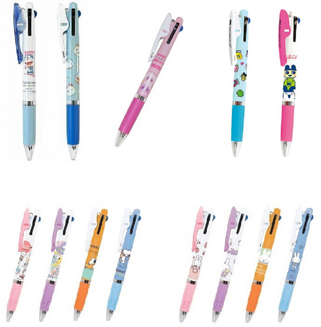 도라에몽 별의커비 미피 스누피 다마고치 제트스트림 3색 볼펜, 도라에몽 페이스