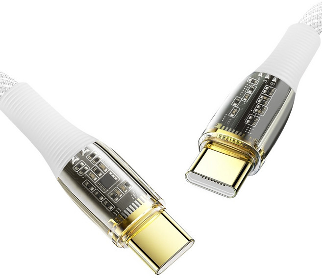 JUST ONE PD 100W 초고속 충전 C to C 케이블, 3개, 화이트, 2m