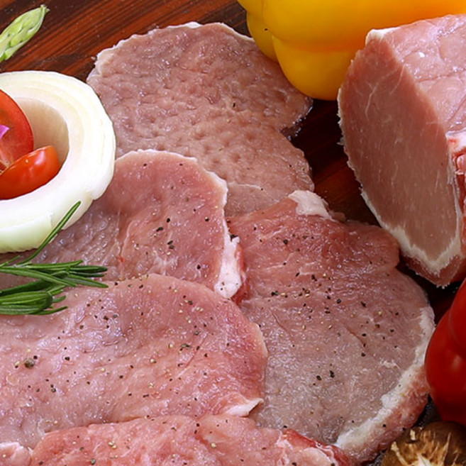 지리산바래봉흑돈 등심, 1개, 500g