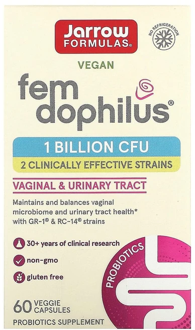 자로우포뮬러스 우먼스 유산균 Fem Dophilus 베지캡슐 60정, 1개, JRW03042 - 쿠팡