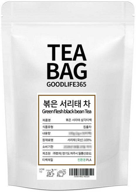 굿라이프365 볶은 서리태 삼각티백 100개입 개당 2g, 1개