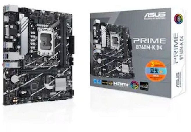 (ASUS) PRIME B760M-K D4 코잇 (인텔B760/M-ATX)