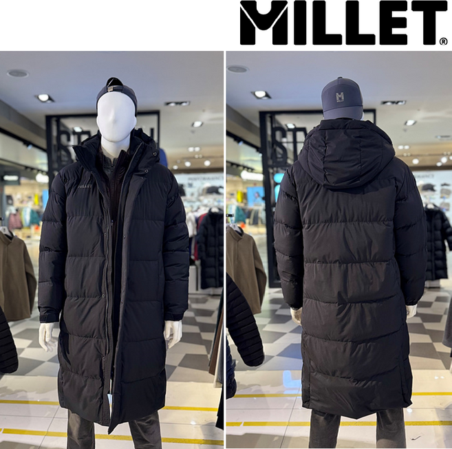 밀레 [겨울] 남자 추울땐 누가 뭐래도 롱패딩이 최고! 올 겨울 한파도 이겨낼 일상과 활동 등 다양한 영역을 커버할 수 있는 프리미엄 다운 롱 패딩