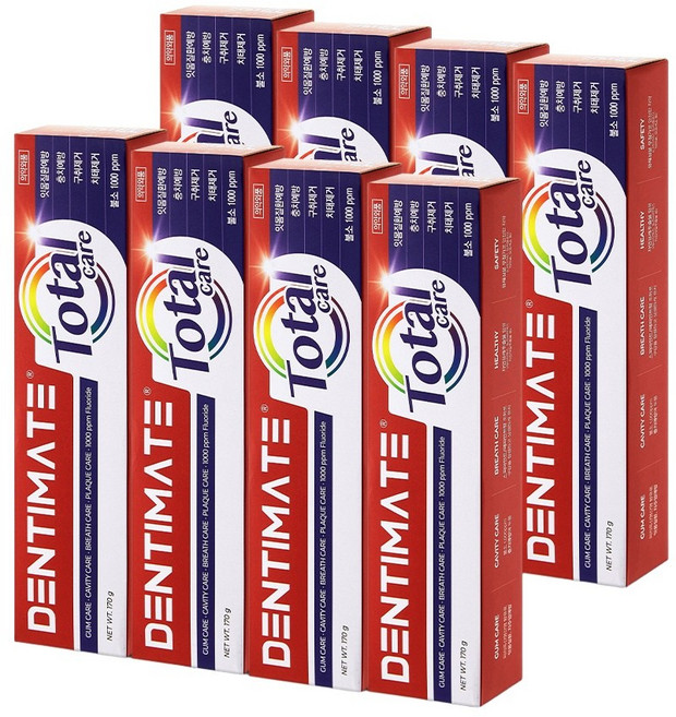 크리오 덴티메이트 토탈케어 치약 170g 8입 1세트