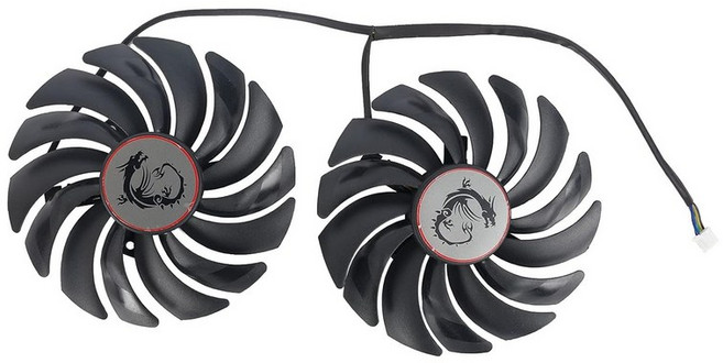 95mm 비디오 카드 팬 교체용 MSI GTX 1070 1080 Ti Gaming X RX 570 580 5600 5700 XT Gaming X 그래픽 카드 냉각 팬