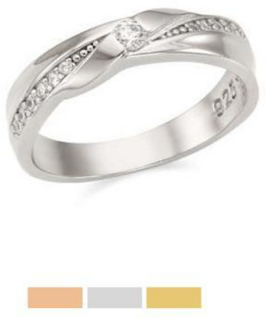 OST (주문제작) 뫼비우스 원포인트 레이스큐빅 여성용 커플링 OTRW19804Q