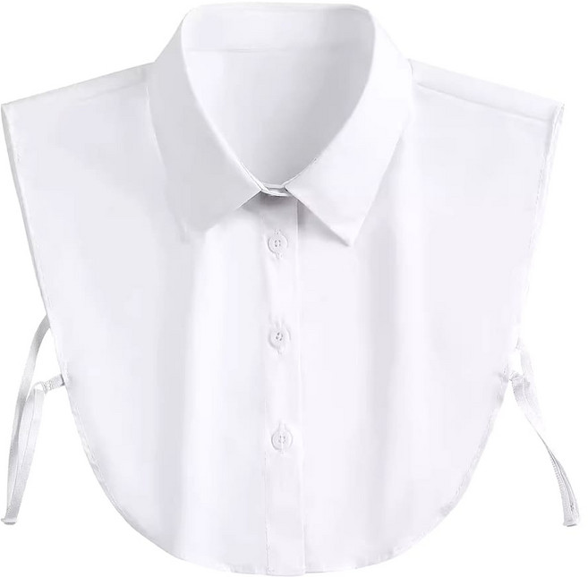 레이어드 페이크 카라 이너셔츠 넥케이프 사계절 여성 코디 훼이크 무지 목카라 공갈 셔츠