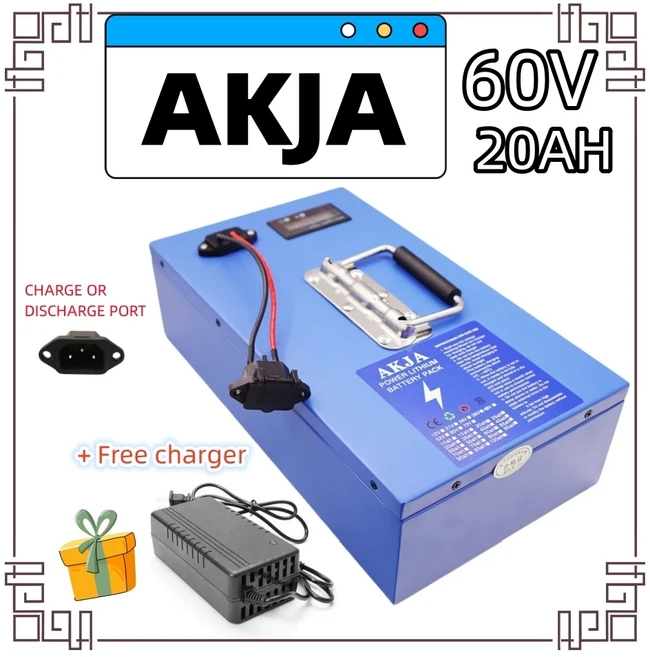 60V 할리 배터리 시티코코20AH-100AH 항공 운송용 내장형 BMS40AH 포함 500W~3000W 오토바이에 적합, 08 60V20AH