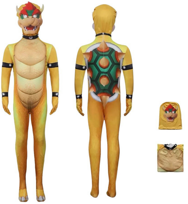 Bowser 造型服, 庫巴成人180（連身服+頭套）, 1個
