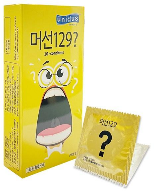 유니더스 머선129 일반형 콘돔, 10개입, 1개