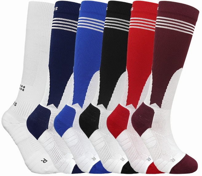 박해민 야구 롱스타킹 땀흡수 논슬립(발목보호), 블루, L(270~290), 논슬립X