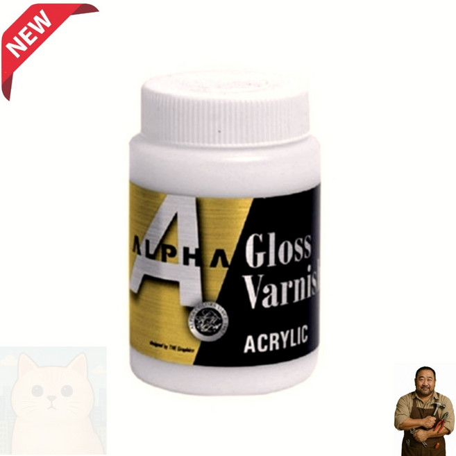 알파 그로스 바니쉬 500ml 유광아크릴 마감 광택보호제 자이언트캣
