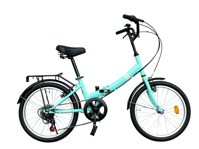 스마트자전거 FD100 20인치 접이식 미니벨로 자전거, 1개, 165cm, 민트 미조립